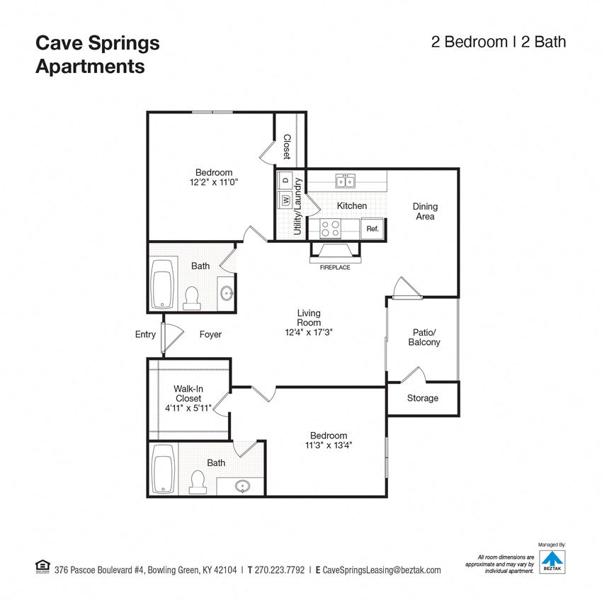 2 Bedroom 2 Bathroom
